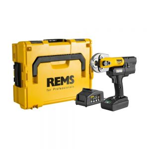 REMS 578014 Mini Press ACC 2 x 22v up to 40mm Battery L-Boxx case + extra battery