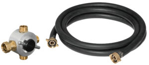 Change flow direction valve + EPDM-fabric hose 1/2 inch T100