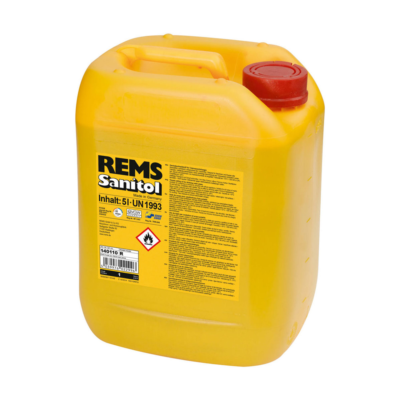 REMS Sanitol Canister 5 l | Anglia Pipe Tools