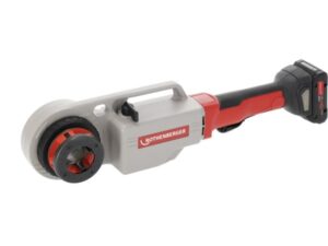 Rothenberger Supertronic 2000E 1/2 -2 Inch cordless Hand Held Pipe Threader with 1 x 18v AmpShare 4 AH Battery + 1 Charger
